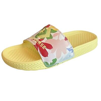 Converse All Star Gils Yellow Floral Slides Sandals