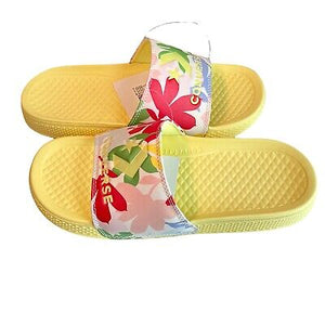 Converse All Star Gils Yellow Floral Slides Sandals