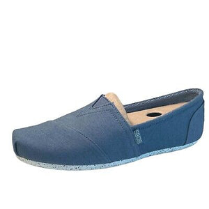 Bobs by Skechers Womens 11 Slip On Blue Flats Shoes