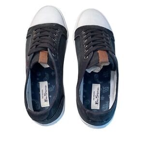 Ben Sherman Brayson Mens Black Low Top Fashion Sneakers Shoes