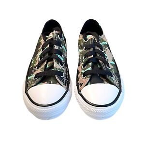 Converse All Star Kids Camouflage Low Top Shoes Size 13 Toddler