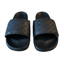 Load image into Gallery viewer, Vans Checkerboard La Costa Mens Black Slides Size 13 Sandals