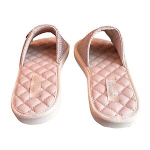 Michael Kors Janis Womens Pink Slides Size 10 Sandals