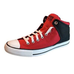 Converse Chuck Taylor All Star Mens High Street Mid Red Black White Shoes