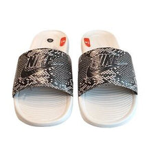 Load image into Gallery viewer, Nike Victori One Womens Gray White Slides Size 10 Sandals