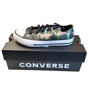 Converse All Star Kids Camouflage Low Top Shoes Size 13 Toddler