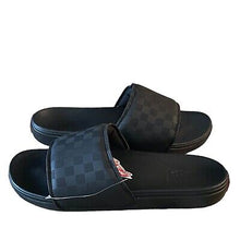 Load image into Gallery viewer, Vans Checkerboard La Costa Mens Black Slides Size 13 Sandals