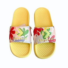 Load image into Gallery viewer, Converse All Star Gils Yellow Floral Slides Sandals