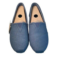 Load image into Gallery viewer, Bobs by Skechers Womens 11 Slip On Blue Flats Shoes