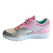 Load image into Gallery viewer, Saucony Cohesion 14 Girls Low Top Gray Pink Shoes Size 6 Youth