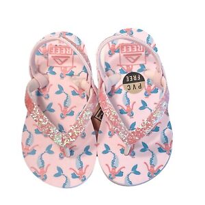 Reef Little Stargazer Mermaid Girls Pink Sandals