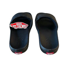 Load image into Gallery viewer, Vans Checkerboard La Costa Mens Black Slides Size 13 Sandals