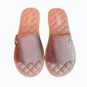 Michael Kors Janis Womens Pink Slides Size 10 Sandals