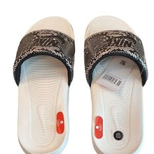 Load image into Gallery viewer, Nike Victori One Womens Gray White Slides Size 10 Sandals