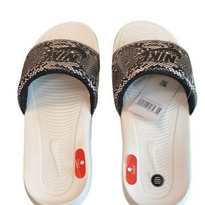 Nike Victori One Womens Gray White Slides Size 10 Sandals