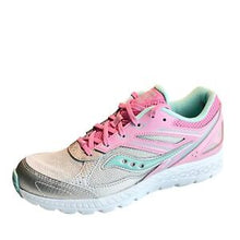 Load image into Gallery viewer, Saucony Cohesion 14 Girls Low Top Gray Pink Shoes Size 6 Youth