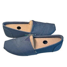 Load image into Gallery viewer, Bobs by Skechers Womens 11 Slip On Blue Flats Shoes