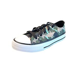 Converse All Star Kids Camouflage Low Top Shoes Size 13 Toddler