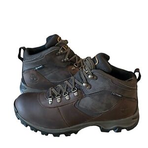 Timberland Mens Mt. Maddsen Brown Waterproof Mid Hiker Boots Size 12 Shoes