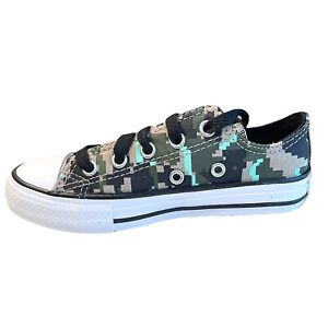 Converse All Star Kids Camouflage Low Top Shoes Size 13 Toddler