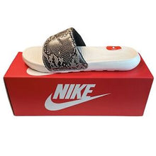 Load image into Gallery viewer, Nike Victori One Womens Gray White Slides Size 10 Sandals